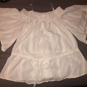 White off the shoulder top